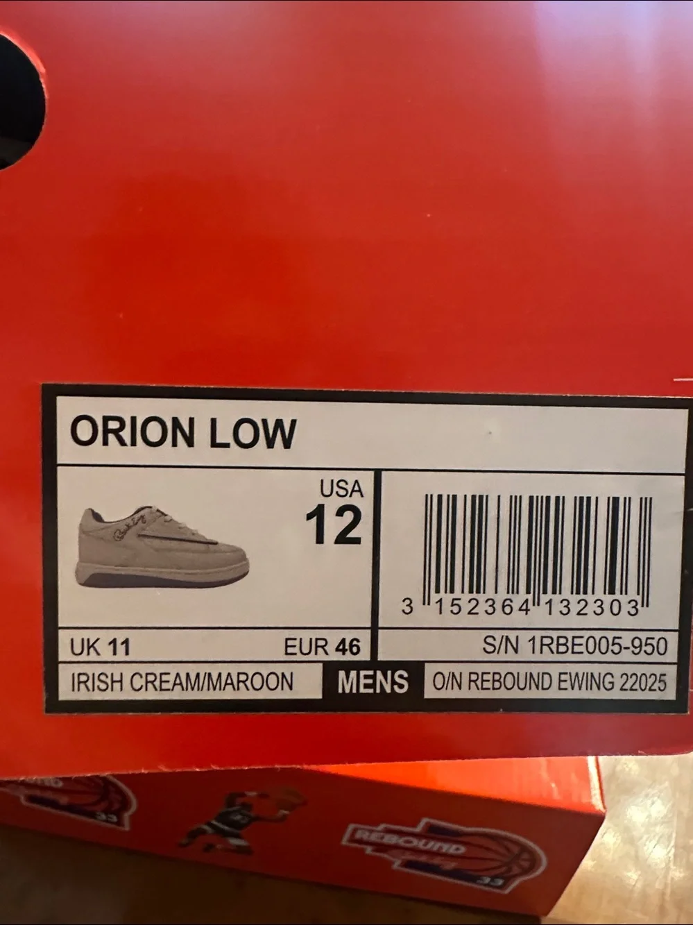 Patrick Ewing Rebound Low-Top Sneakers in Beige